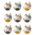 Chicken Egg Basket Iron Wire Chicken Egg Holder for Vegetable Countertop