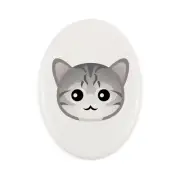 Egyptian Mau Cat tombstone with a cat Art-Dog