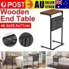 Modern C Shaped End Table w/ Side Storage Bag Living Room Bedroom Furniture AU