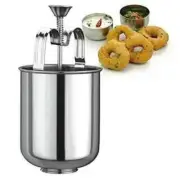 Vada Donut Doughnut Maker Dispenser, Stainless Steel Manual - Free Shipping
