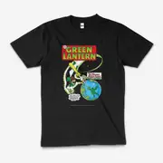 Green Lantern Strange World DC Superhero Cotton T-Shirt Unisex Tee Black