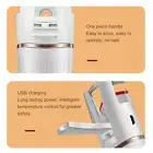 (White)Electric Eyelash Curler Heated Mini Eyelash Curler USB Charging For Home