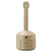 JUSTRITE� Smokers Cease-Fire Receptacle, Adobe Beige