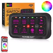 AUXBEAM 8 Gang RGB Switch Panel Control Box For Car RV Boat Marine LED Light (for: Renault)