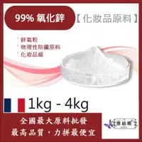 在飛比找蝦皮購物優惠-雅絲娜 99% 氧化鋅 1kg 4kg 鋅氧粉 物理性防曬原