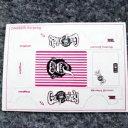 decal fit to hotwheels gasser bel air gas monkey 1:64