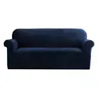 Artiss Sofa Cover Couch Covers 3 Seater Velvet Sapphire