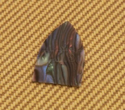TC-AB (1) Single Ply Abalone Celluloid Undrilled Guitar Truss Rod Cover Blank