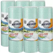 NEW Northfork Heavy Duty Antibacterial Perforated Wipes Pack 50 Sheets Pack 6