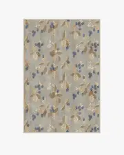 120' x 185' | Machine Washable Runner Rug | Kid & Pet Friendly | Indoor Rug | Rubus Azure & Fawn Flatwoven Rug by Sanderson | Ruggable
