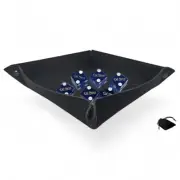 (6) Cal Neva Reno Casino Dice Large Blue Polished Best Bet w/Pouch +Rolling Tray