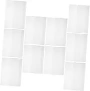 SEWACC 10Sheets Transparent Book Sleeve Protector Book Cover for School Office and Personal Use Easy to Use Scratch Resistant Film for Document and Book