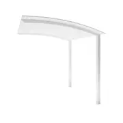 Exterior Life 4.5m Miami Curved Pearl White/Pearl White Pergola
