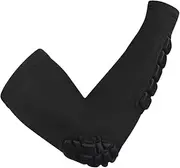 Elbow Pads Compression Sleeve Forarm Guard Elastic Strap Collision Arm Protector Outdoor Protective Equipment Black Size Xl Suitable for Weigh 70kg