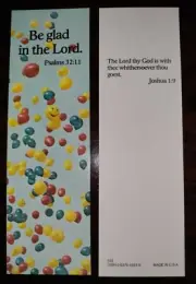 "BE GLAD IN THE LORD" BOOKMARK WITH SCRIPTURE C.R. Gibson -Lot of 5