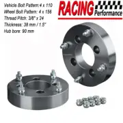 2Pcs Wheel Adapter 4x110 to 4x156 Thick=38mm CB=90mm Fits Honda Yamaha Suzuki