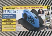 Blu Tiger Seated Compact Elliptical Machine- Workout Fitness