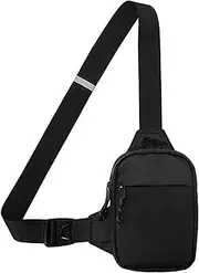 [Tokenhigh] Chest Bag,Sling Bag,Waterproof Chest Bag for Men and Women,Mini Breathable Crossbody Shoulder Bag with Zipper,for Men Women Hiking Cycling Travel Outdoor Sports.