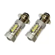 Super White LED Headlights Bulbs For Arctic Cat ATV 80W Upgrade 2 Pack