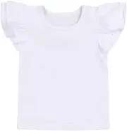 [Hipealy] Infant Toddler Baby Girl Top Basic Plain Ruffle Tee Long Sleeve T-Shirts Blouse Clothes