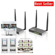 Wireless HDMI Transmitter & Receiver 1080P - 656FT Range, KVM Control, IR Remote