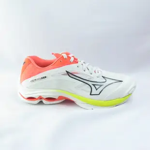 Mizuno WAVE LIGHTNING Z7 男女排球鞋 3E楦 V1GA230003 白橘黃【iSport愛運動】