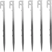 Totority 6pcs Heavy Duty Tent Ground Stakes Durable Fixing Pegs for Camping Garden and Outdoor Use Easy to Carry and Store for Tents and Tarps