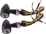 Turn Signal Indicator 2Pcs 12V Motorcycle Amber LED Turn Signal Blinker Indicator Brake Light for Dirty Bike Street Bike Dual-Sport Application