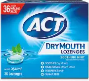 Dry Mouth Lozenges Soothing Mint 36 Count Soothing Mint Flavored Lozenges with X