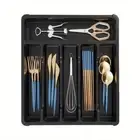 6 Compartments Cutlery Storage Box Large Capacity Fork Spoon Holder Household