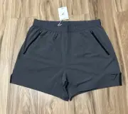NEW GYMSHARK Men's Size Medium Apex 5'' Hybrid Shorts - Grey - Slim Fit