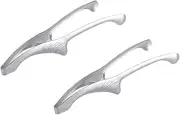 2pcs BBQ Tongs Set Stainless Steel Clip Heat-Resistant Food Clip for Outdoor Grill Barbecue Clamp for Steak Grilling Utensils