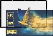 Screen Projection Screen 100 Inch Portable 16:9 Foldable Projector Screen Front Rear for Movie Game Home Theater Projection Screens