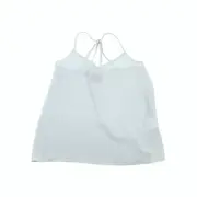 NWT Abercrombie & Fitch Strappy Camisole Tank Top XS Womens Light Blue Chiffon