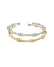 Liv Oliver Plated Bangle Bracelet Set