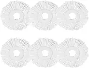 Spin Mop Head Refill Replacement for Magic Mop - Microfiber Round Easy Wring Mop Pads 6-Pack