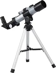 Vaguelly Telescope with Tripod Vertical Horizontal Viewing Interchangeable Eyepieces Enhanced Optical for Bright Images Outdoor Stargazing for Beginners