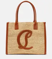 [Christian Louboutin] Christian Louboutin By My Side E/W Large raffia tote bag One size beige