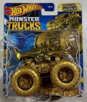 NEW 2024 Hot Wheels Monster Trucks Gold Exclusive MEGA WREX VHTF