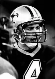 Steve Walsh New Orleans Saints looks on 1990s Old Photo