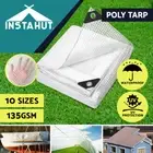 Instahut Tarpaulin Tarp Heavy Duty Tarps Poly Canvas Camping Cover Tent UV