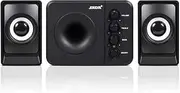 D-205 Active Speaker Computer Speaker Stereo Input Speaker USB-Powered Speaker 3.5mm o Speaker Black Black One Size