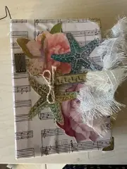 Handmade Junk Journal scrapbooking beach with Pockets Create