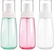 Fine Mist Spray Bottle 3.4oz/ 100ml Empty Cosmetic Refillable Travel Containers Plastic Hair Spray Bottle Sprayer for Perfume Skincare Makeup Lotion 3 Pack