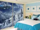 3D Snow sky 533 Blockout Photo Curtain Printing Curtains Drapes Fabric Window AU
