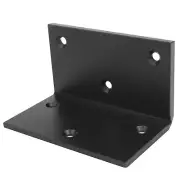 2 Pcs 3" x 5" Black Corner Brackets, L Shape Angle Connector, 6 Gauge, Max.Lo...