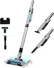 [Cecotec] Scoba 2100 Jalisco Ultralight Cordless Vertical Vacuum Cleaner. 210W and 20kPa Suction Power, Brushless Digital Motor, Autonomy 45 Minutes, Motorized Jalisco Tube and Brush