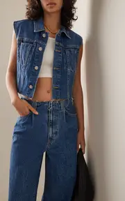 [SLVRLAKE] Maya Cut Off Denim Vest