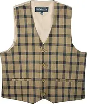 [Spring Notion] Boys' Plaid Checkers Tartan Suit Vest Waistcoat