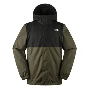 【The North Face】TNF 防水外套 透氣連帽 M MFO DV JACKET - AP 男 綠黑(NF0A8AUNBQW)